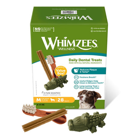 Whimzees Variety Pack Medium Size Dog Treats - 28 Pieces, Whimzees,