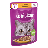 Whiskas 1+ Chicken in Jelly Pouches Adult Wet Cat Food - 28 x 85g, Whiskas,