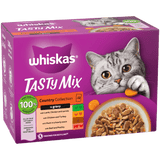 Whiskas 1+ Country Collection Adult Wet Cat Food Pouch in Gravy - 48 x 85g, Whiskas,