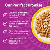 Whiskas 1+ Poultry Feasts Adult Wet Cat Food Pouches in Gravy - 48 x 85g, Whiskas,