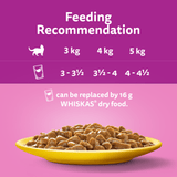Whiskas 1+ Poultry Feasts Adult Wet Cat Food Pouches in Gravy - 48 x 85g, Whiskas,