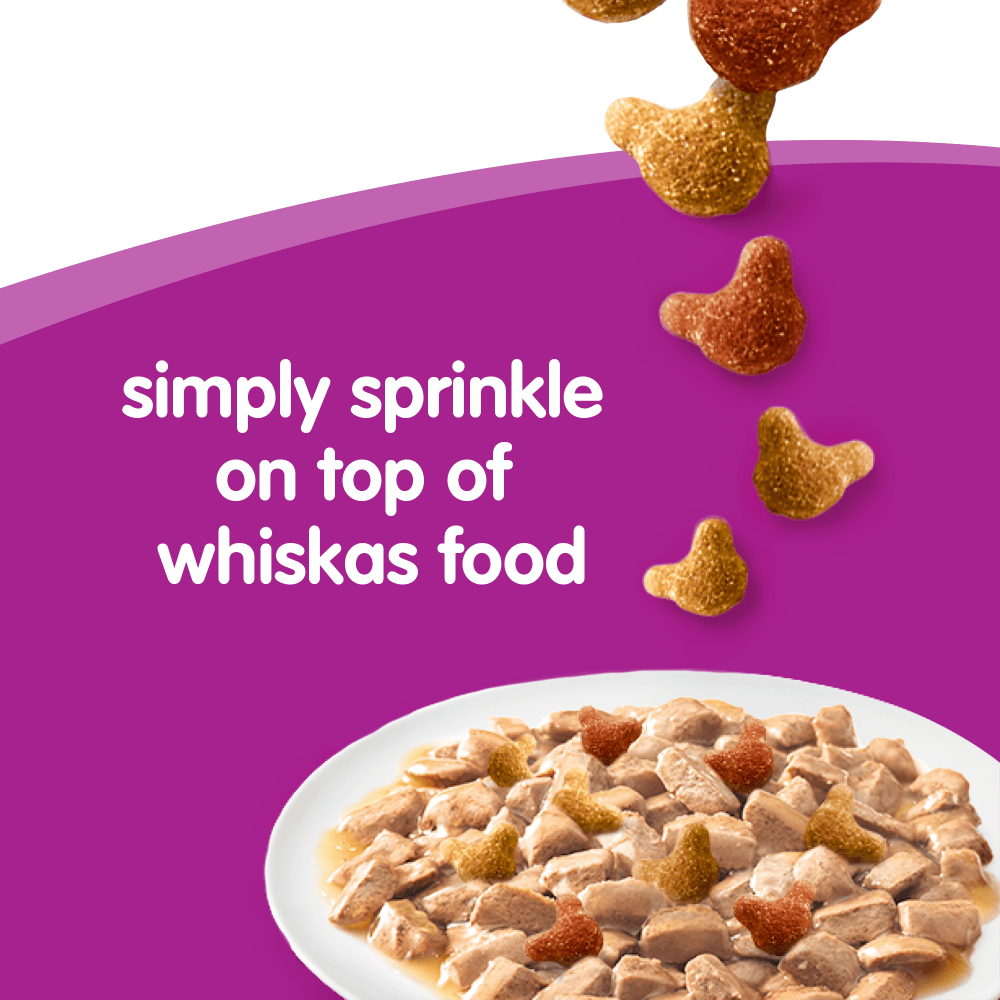 Whiskas Crunch Tasty Topping Adult Cat Treat Biscuits - 10 x 100g, Whiskas,