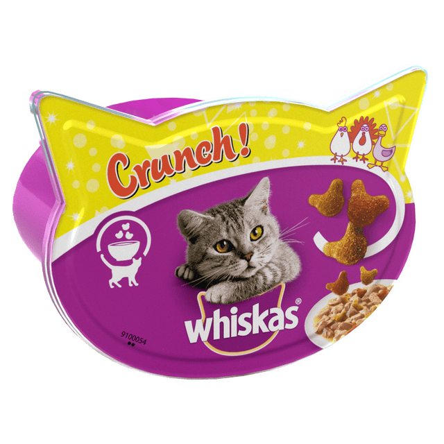 Whiskas Crunch Tasty Topping Adult Cat Treat Biscuits - 10 x 100g, Whiskas,