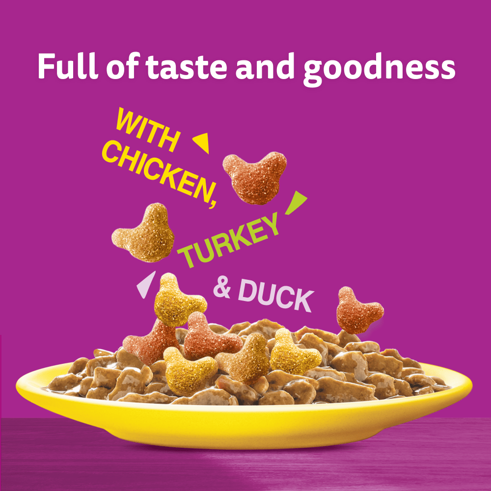 Whiskas Crunch Tasty Topping Adult Cat Treat Biscuits - 6 x 100g, Whiskas,