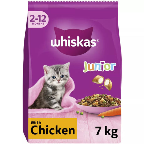 Whiskas Dry 2 - 12 Month Kitten Chicken, Whiskas, 7 kg