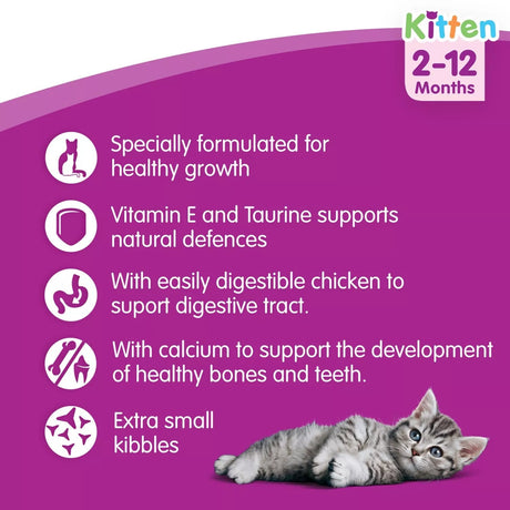 Whiskas Dry 2 - 12 Month Kitten Chicken, Whiskas, 7 kg