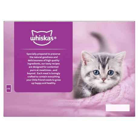 Whiskas Kitten 2 - 12 month Mixed Menu in Jelly 4x (12x85g), Whiskas,