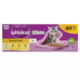 Whiskas Kitten 2 - 12 month Poultry Feasts in Jelly Pouches, Whiskas, 40 x 85g