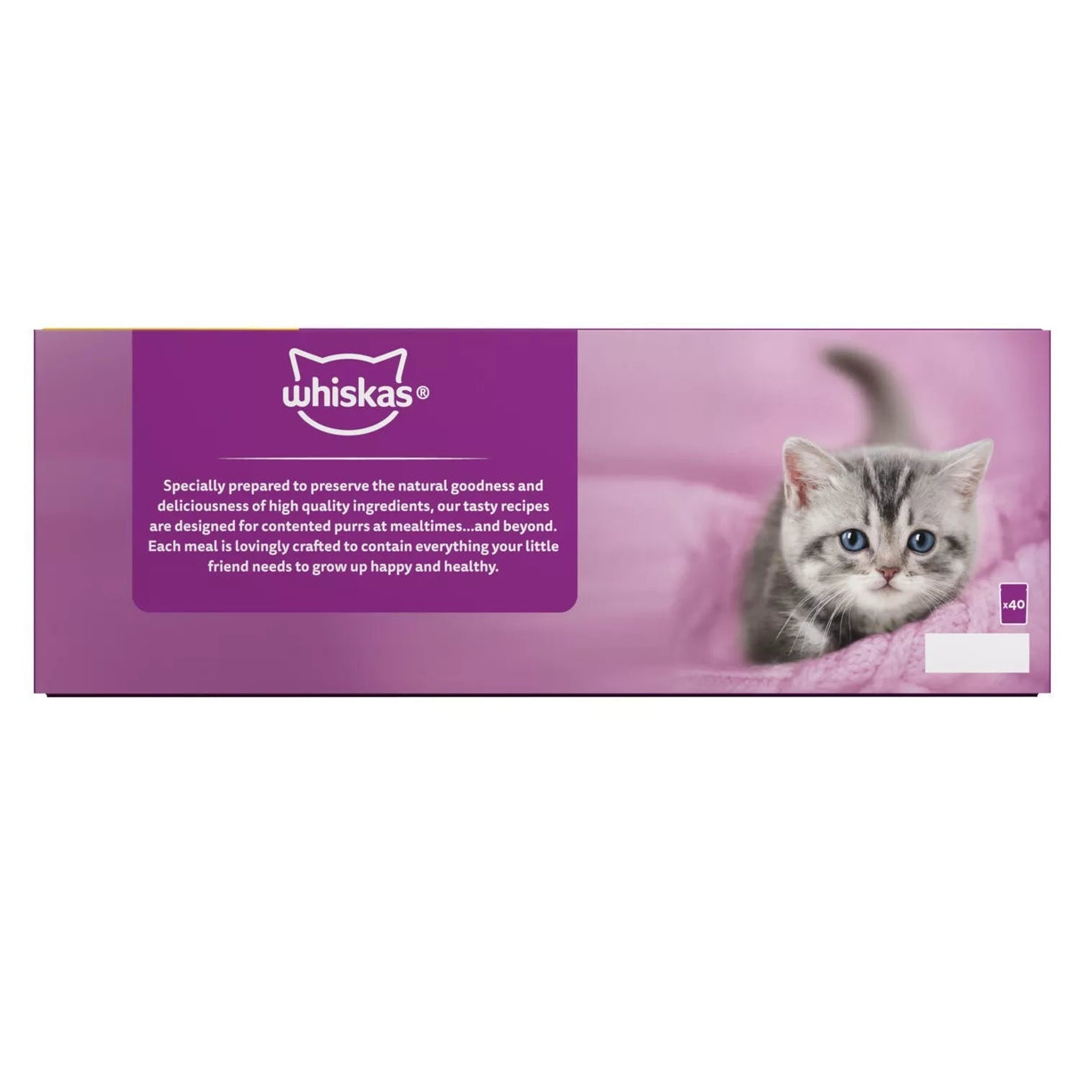 Whiskas Kitten 2 - 12 month Poultry Feasts in Jelly Pouches, Whiskas, 40 x 85g