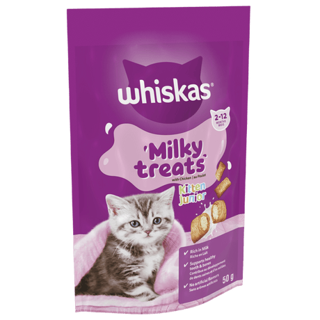 Whiskas Milky Kitten Treats - 5 x 50g, Whiskas,
