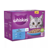 Whiskas Senior 11+ Fish Favourites in Jelly Wet Cat Food Pouches 4x (12x85g), Whiskas,