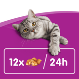 Whiskas Temptations with Chicken & Cheese Adult Cat Treats - 8 x 60g, Whiskas,