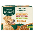 Winalot Adult Meaty Chunks in Gravy - 4x (12x100g) Pouches, Winalot,