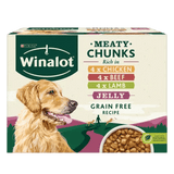 Winalot Adult Meaty Chunks Mixed in Jelly Wet Dog Food - 48 x 100g Pouches, Winalot,