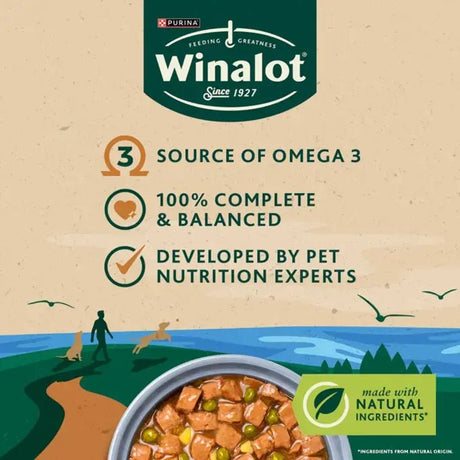 Winalot Friday Suppers Fish Variety in Gravy Wet Dog Food Pouches, Winalot, 4x (12x100g)