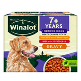 Winalot Senior Meaty Chunks Mixed in Gravy Wet Dog Food - 48 x 100g Pouches, Winalot,