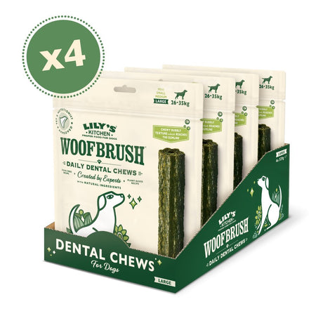 Woofbrush Large Dental Chew - 4 x Multipacks, Lily's Kitchen,