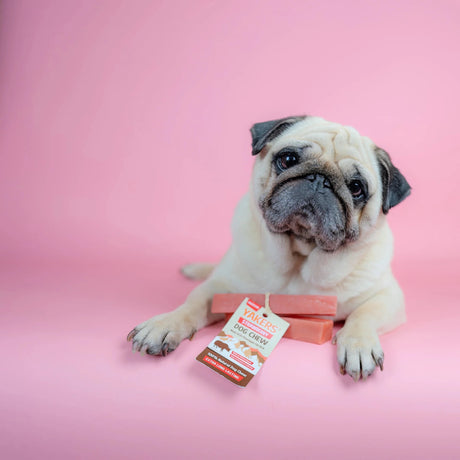 YAKERS Strawberry Dog Chew, Yakers, XLarge