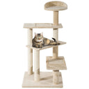 100 cm Cat Tree Climbing Tower Activity Centre, PawHut, Beige