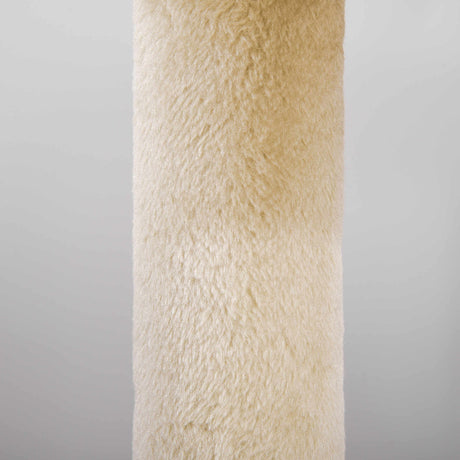 104cm Cat Tree Tower with Condo, Perch & Scratch Posts, PawHut, Beige