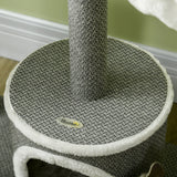 132cm Cat Tower: Hammock, Condo & Scratch Posts, PawHut,