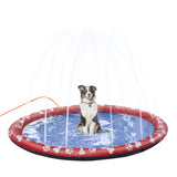170cm Splash Pad with Sprinkler for Pets, PawHut, Blue