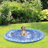 170cm Splash Pad with Sprinkler for Pets, PawHut, Blue