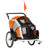 2-in-1 Dog Bike Trailer & Stroller for Large Dogs with Safety Features, PawHut, Orange