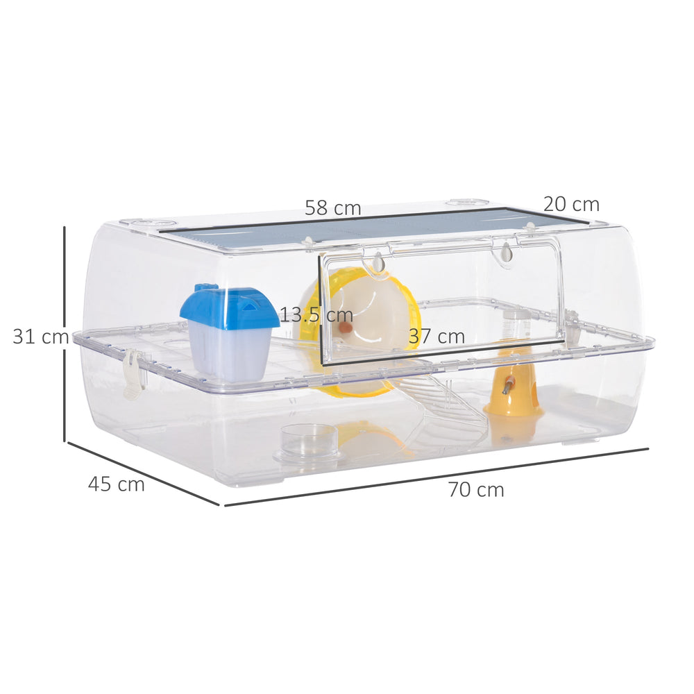 2-Story Portable Hamster Cage with Accessories, PawHut,
