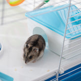 3-Level Hamster & Gerbil Cage with Exercise Accessories, PawHut,