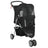 3-Wheel Pet Pram: Compact & Comfortable Pet Stroller For Miniature Dogs, PawHut, Black