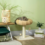 51cm Cat Tree Kitten Tower, with Sisal Scratching Post, Top Bed, Toy Ball, PawHut,