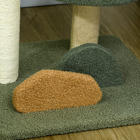 52cm Small Cat Tree for Indoor Cats, Scratching Posts with Two Beds, Toy Ball, PawHut,