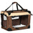 60cm Foldable Pet Carrier, with Cushion, for Mini Dogs and Cats, PawHut, Brown