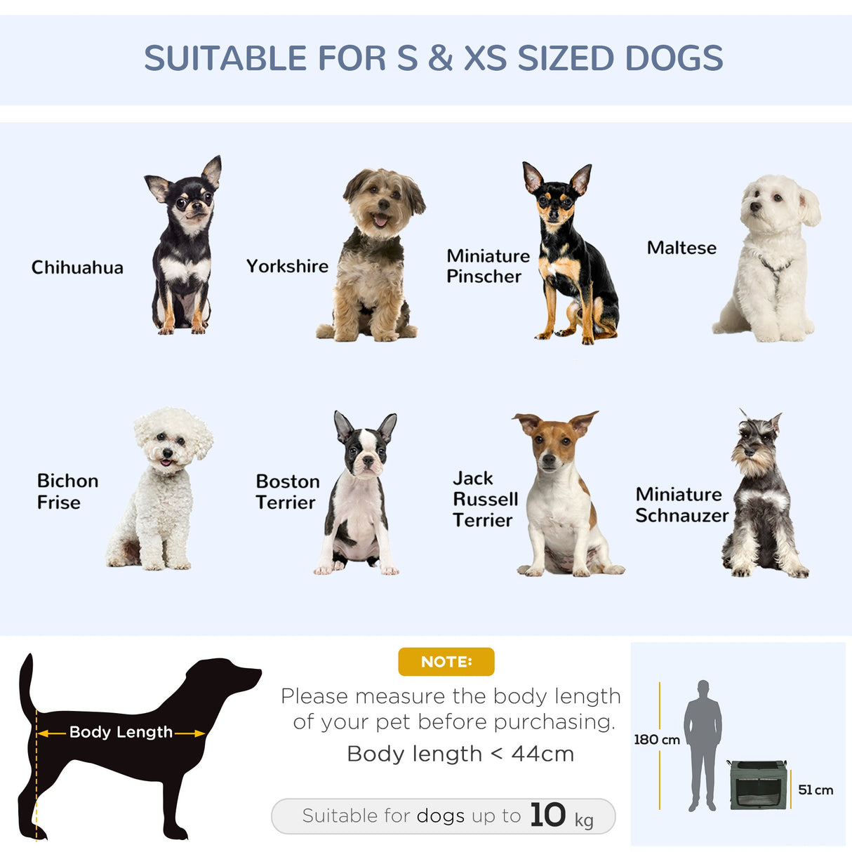 69cm Portable Pet Carrier for Miniature and Small Dogs, PawHut, Grey