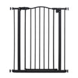 74-84cm Adjustable Metal Pet Gate Safety Barrier w/ Auto-Close Door Double Locking Easy-Open Doors Stairs Home Frames, PawHut,