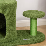 78cm Cactus Cat Tree Tower with Scratching Post Condo Perch, Kitten Activity Centre for Indoor Cats with Toy Ball, PawHut,