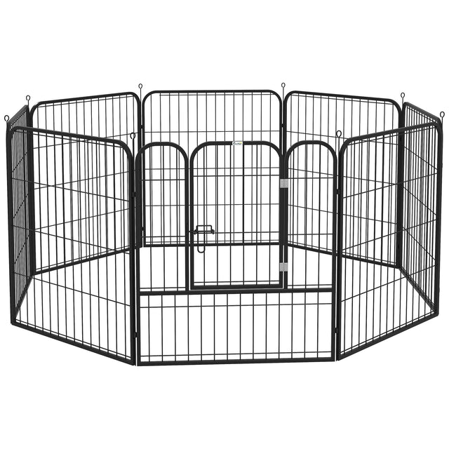 79H cm Heavy Duty 8 Panel Dog PlayPen, PawHut,