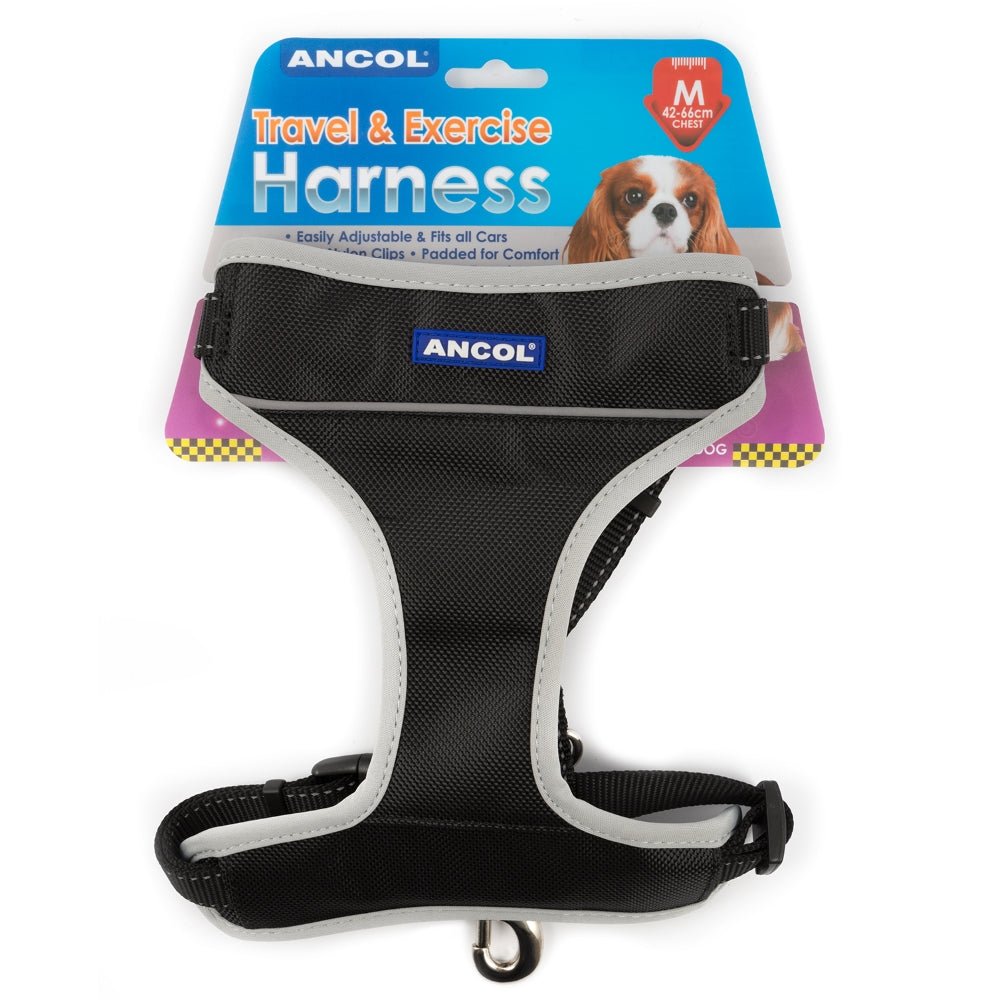 Ancol Car Travel & Exercise Dog Harness, Ancol, M 42-66cm