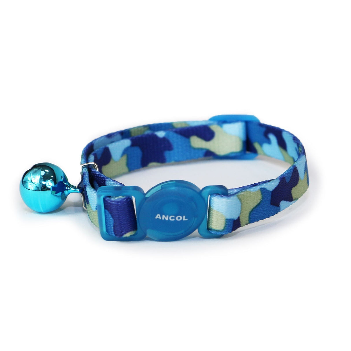 Ancol Cat Camouflage Safety Collar, Ancol, Blue