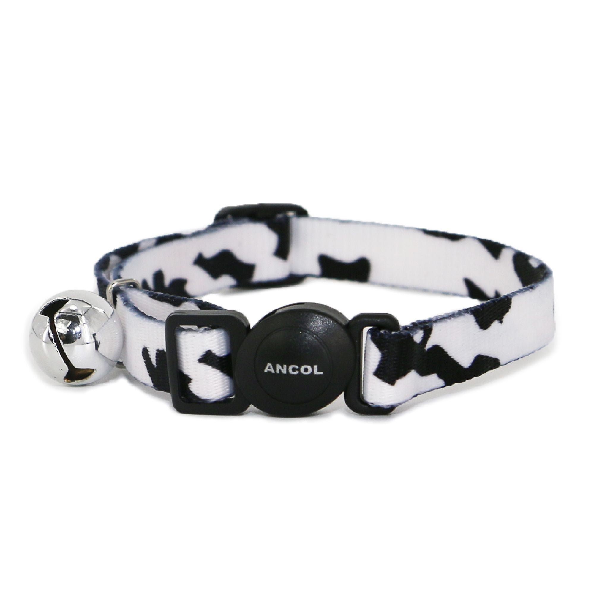 Ancol Cat Camouflage Safety Collar, Ancol, White/Black
