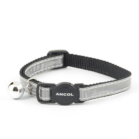 Ancol Gloss Reflective Cat Collar, Ancol, Silver