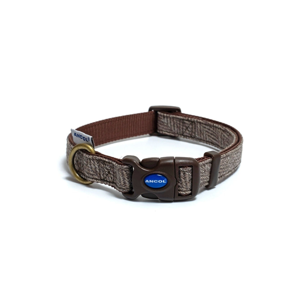 Ancol Heritage Green Country Check Adjustable Dog Collar, Ancol, M 30-50cm