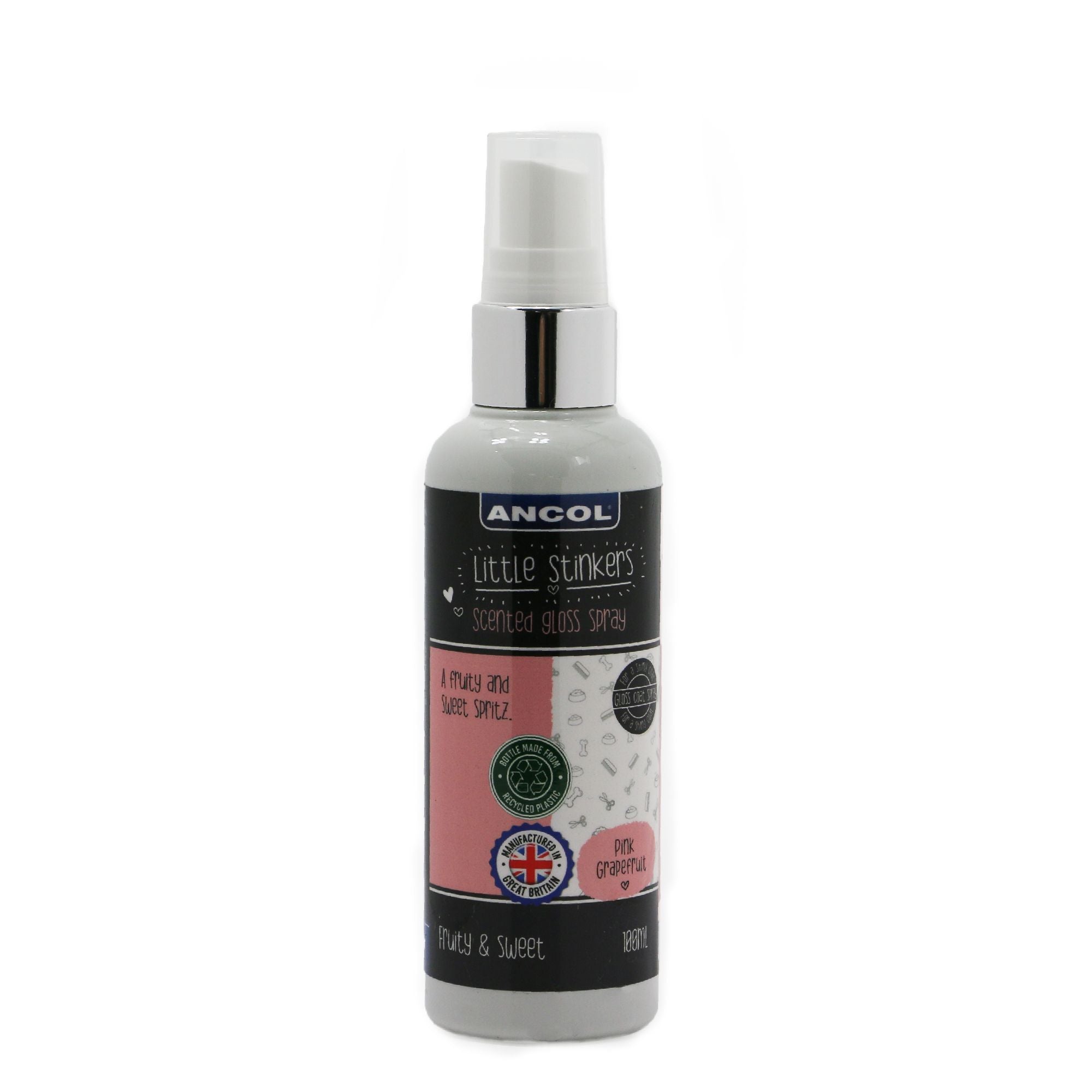 Ancol Little Stinker Coat Shine Perfume Grapefruit Gloss Spray 6 x 100ml, Ancol,