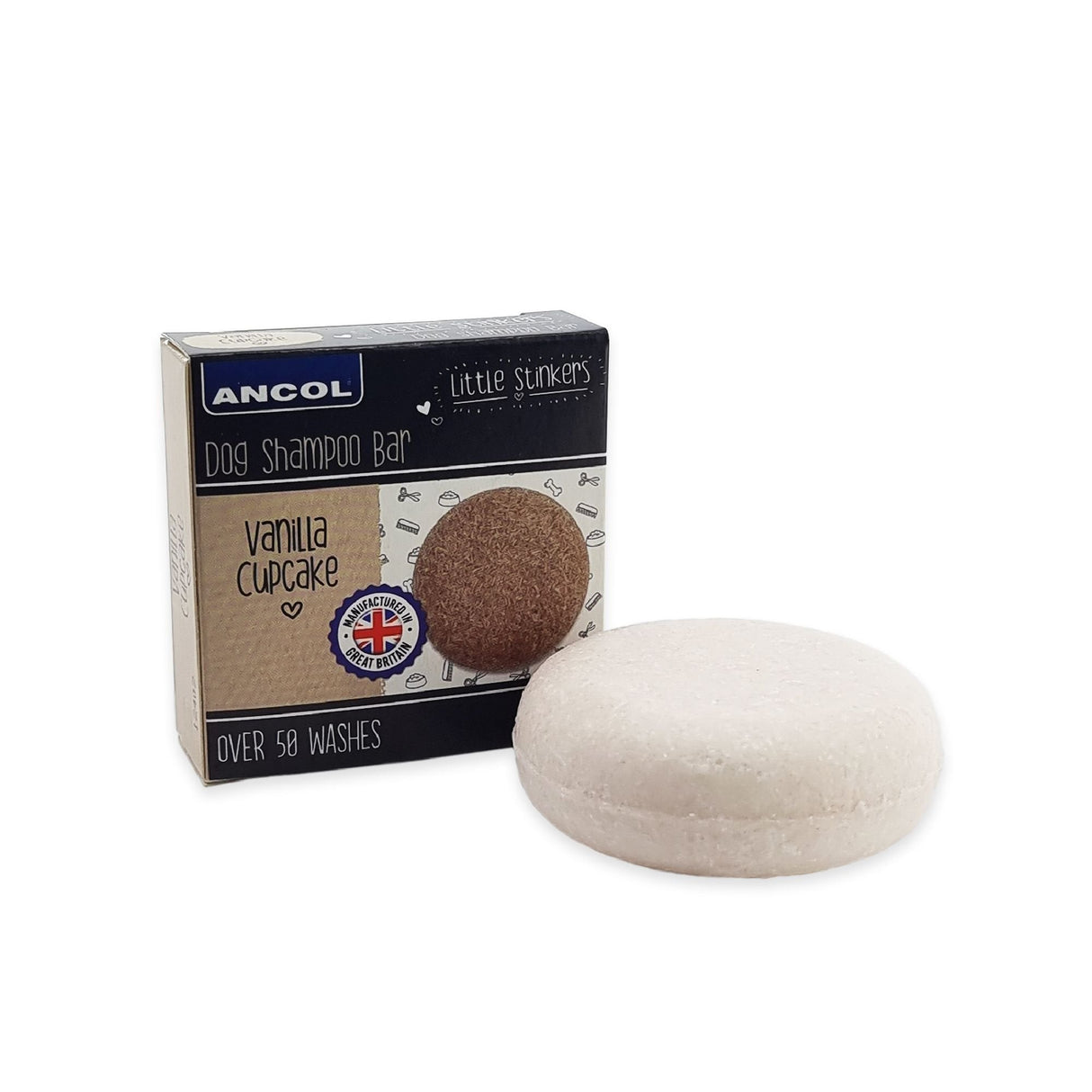 Ancol Little Stinkers Shampoo Bar for Dogs (6x50g), Ancol, Vanilla