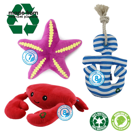Ancol | Made From | Starfish, Crab and Anchor x3, Ancol,