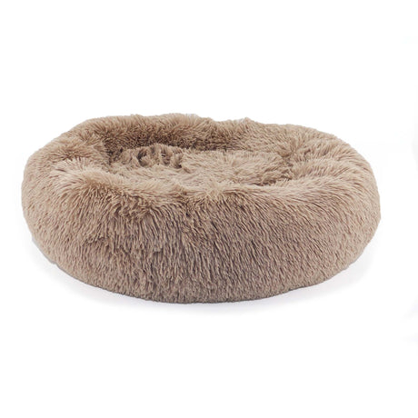 Ancol Sleepy Paws Super Soft Plush Donut Bed Oatmeal, Ancol, 70 cm