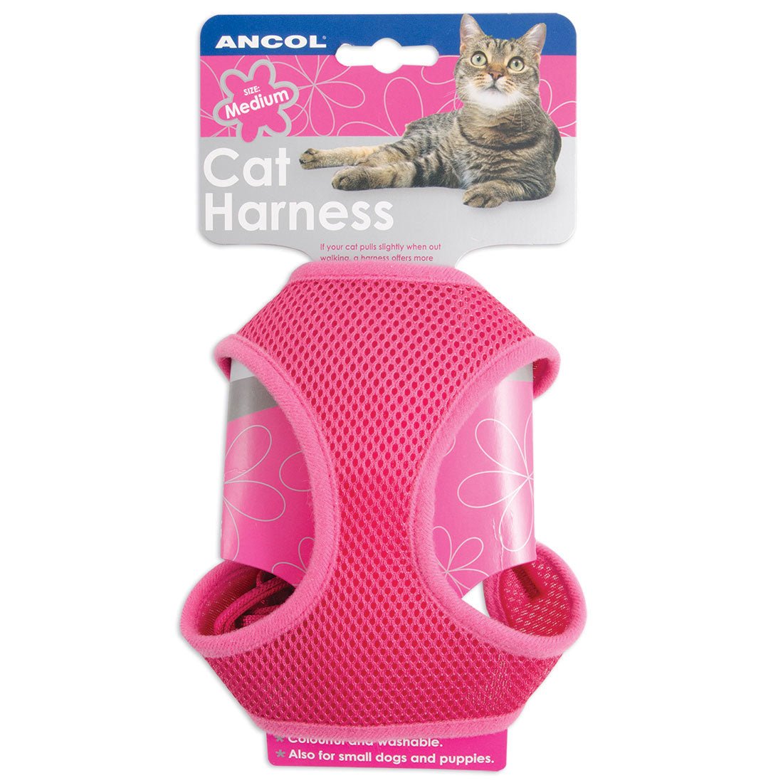 Ancol Soft Cat Harness Pink - Small Small, Ancol,
