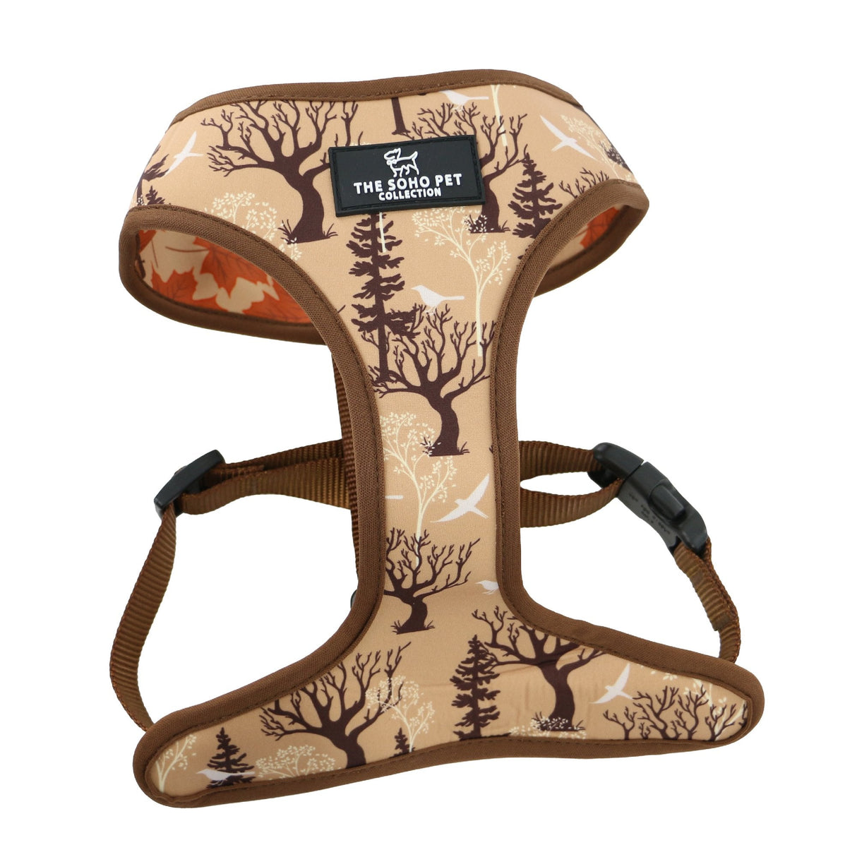 Ancol Soho Maple Leaf or Woodland Reversible Dog Harness, Ancol, XSmall