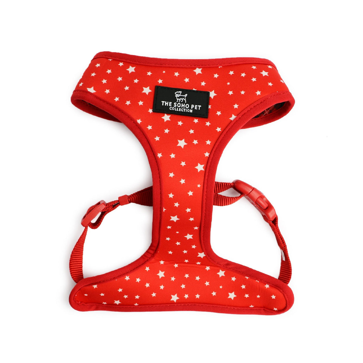 Ancol Soho Red Tarten or Star Reversible Dog Harness, Ancol, XSmall